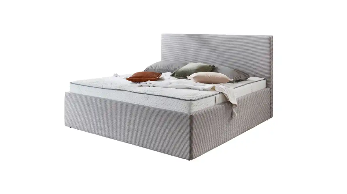 Bild 1 von Polsterbett 140 x 200 cm Cord grau - CALGARY