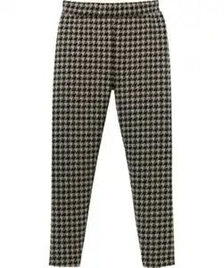 Leggings Hahnentrittmuster, schwarz kariert