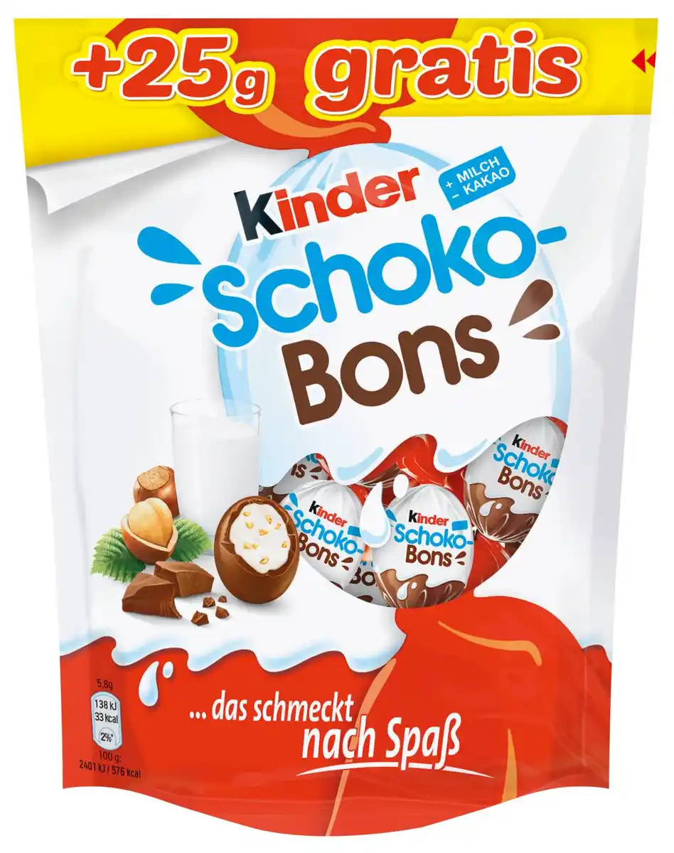 Bild 1 von FERRERO Kinder Schoko-Bons, 225-g-Beutel
