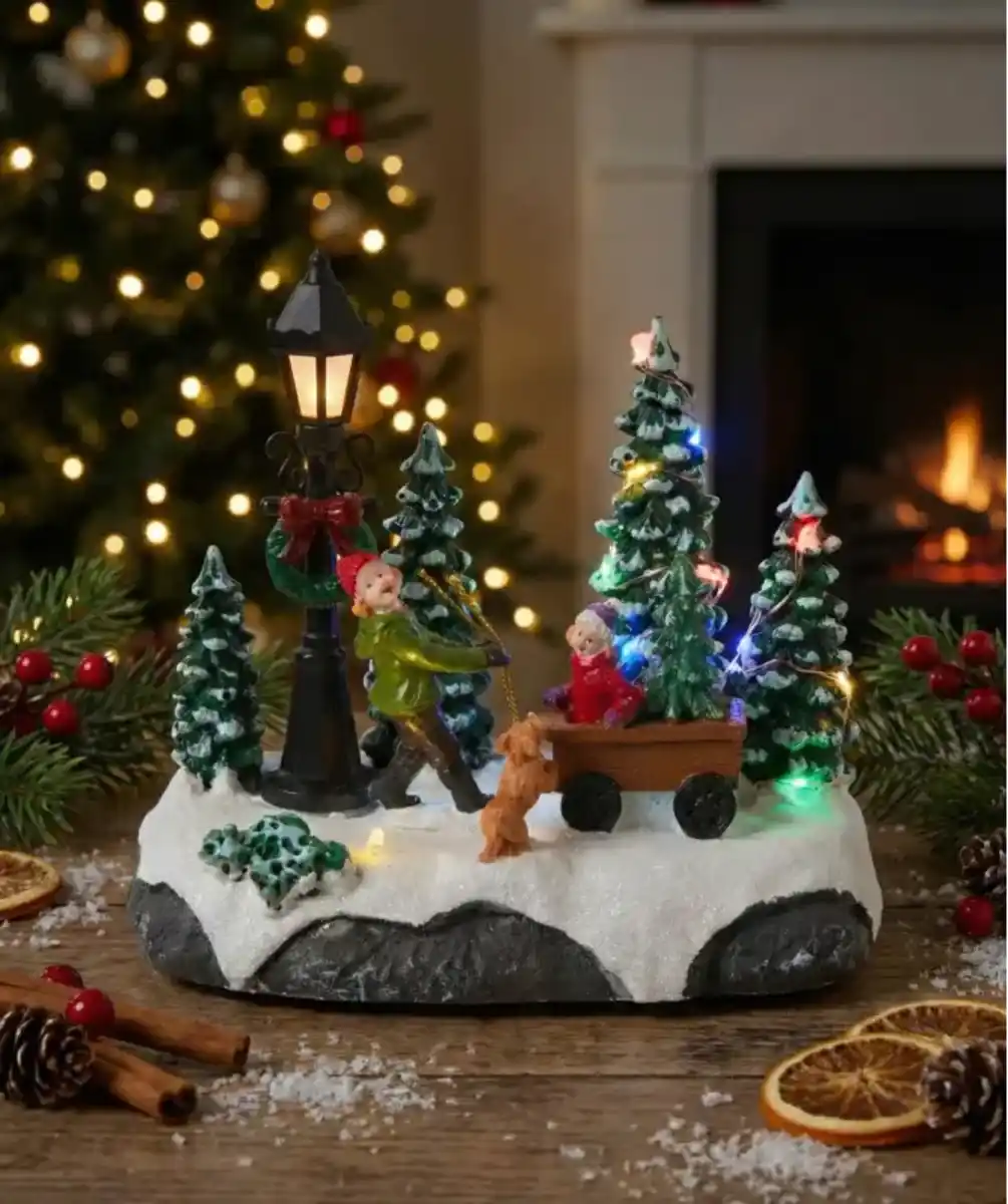 Bild 1 von LED-Weihnachtsszene, weiß