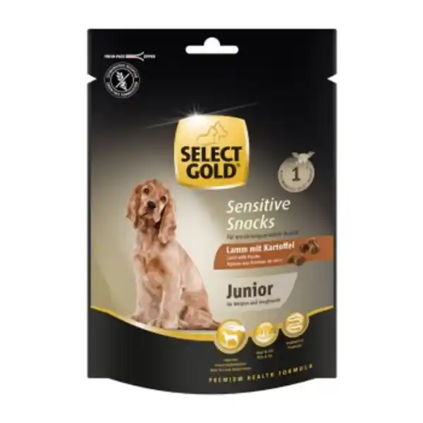 Bild 1 von SELECT GOLD Sensitive Snacks Junior Lamm mit Kartoffel 160g