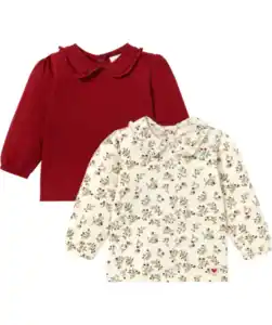 Langarmshirts Weihnachten, rot