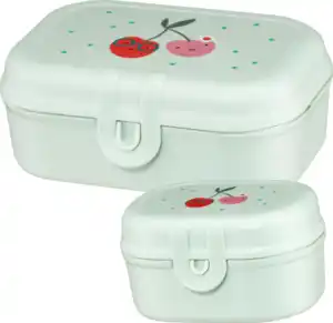 babylove Brotdose Set mint Kirschen für Unterwegs, 1 St