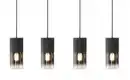 Bild 2 von Trio Pendelleuchte, 4-flammig, Rauchglas schwarz