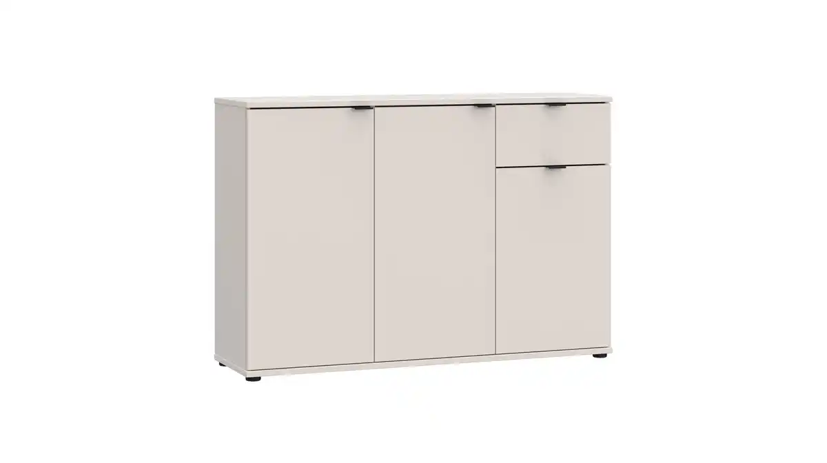 Bild 1 von Kommode mit 1 Schublade beige 120 x 34 cm - GANYMEDE