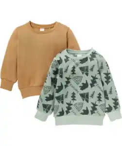 Sweatshirts, braun/grün