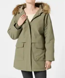 Gefütterter Parka, Khaki