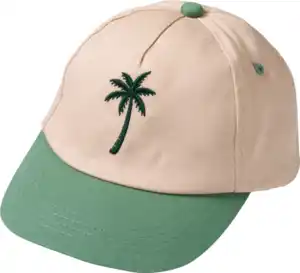 ALANA Basecap mit Palmen-Motiv, beige + grün, Gr. 52/53, 1 St