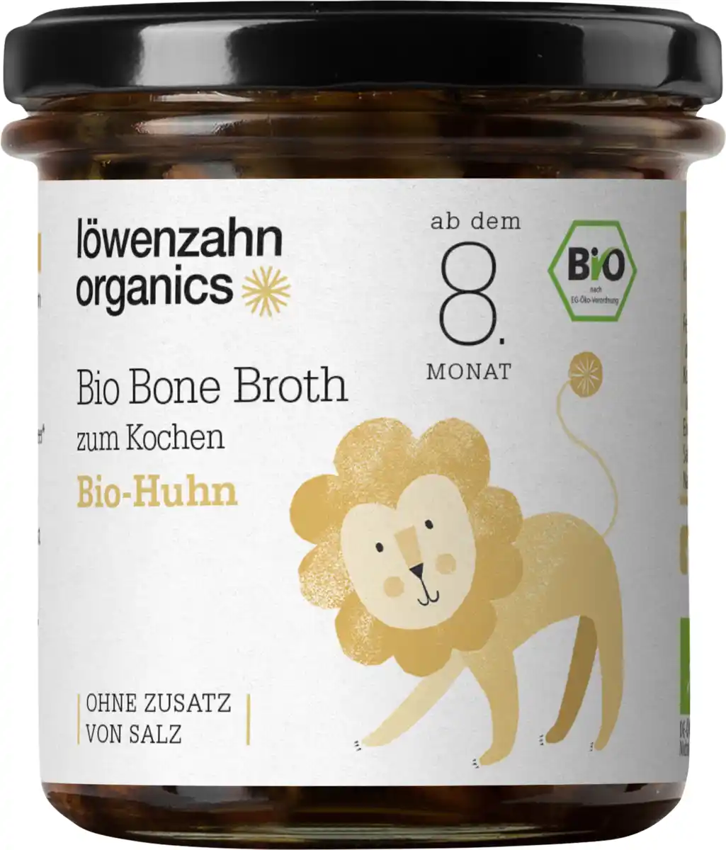 Bild 1 von Löwenzahn Organics Knochenbrühe aus Huhn ab dem 8. Monat, 180 ml