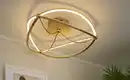 Bild 1 von Trio LED-Deckenleuchte, messing-matt, geschwungen ´groß´ Charivari