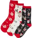 Bild 1 von Socken Weihnachten, weiß/rot