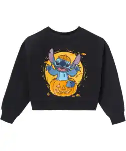 Stitch Sweatshirt Halloween, schwarz