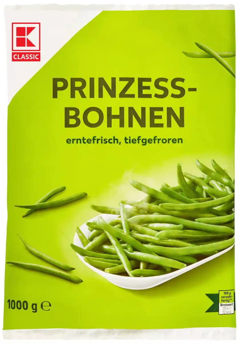 Bild 1 von K-CLASSIC Prinzessbohnen, 1-kg-Beutel