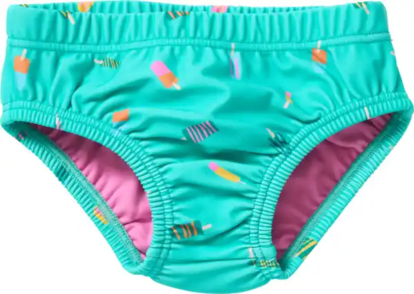 Bild 1 von PUSBLU Schwimmwindel mit Eis-Muster, grün, Gr. 74/80, 1 St