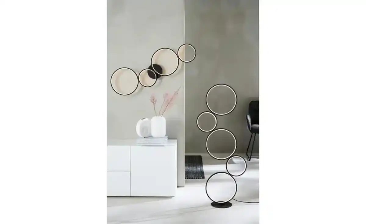 Bild 3 von Trio LED-Stehleuchte, Schwarz, Kreise Rondo