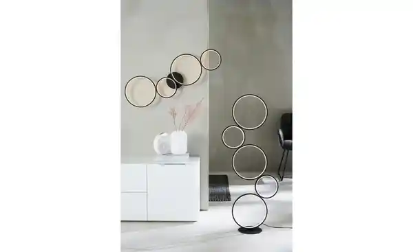 Bild 3 von Trio LED-Stehleuchte, Schwarz, Kreise Rondo