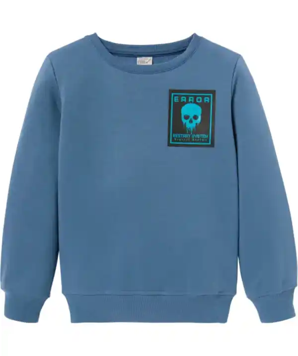 Bild 1 von Sweatshirt mit Frontprint, blau