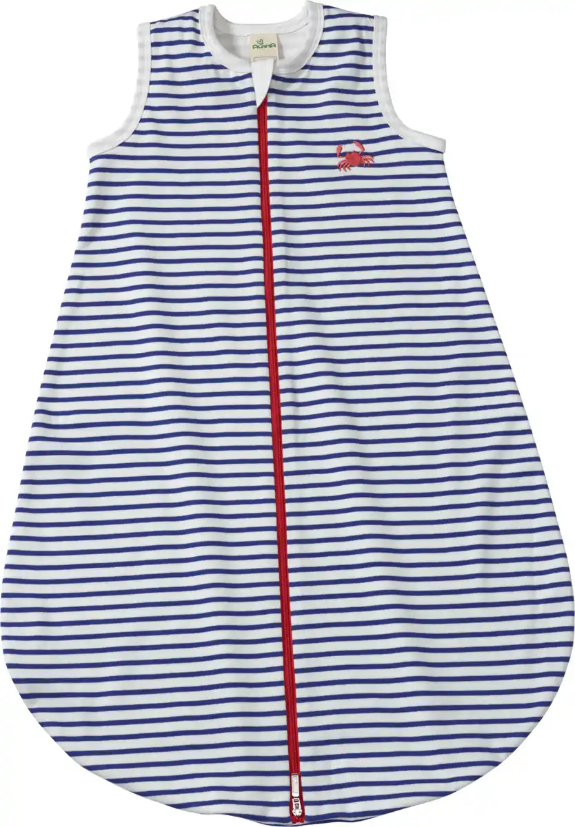 Bild 1 von ALANA Schlafsack 1 TOG mit Krebs-Applikation, blau & weiß, 80 cm, 1 St