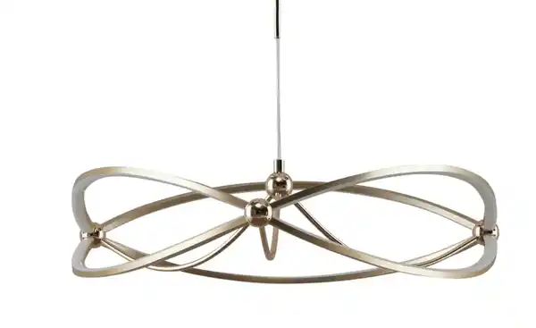 Bild 2 von Trio LED-Pendelleuchte messing matt, geschwungen Charivari