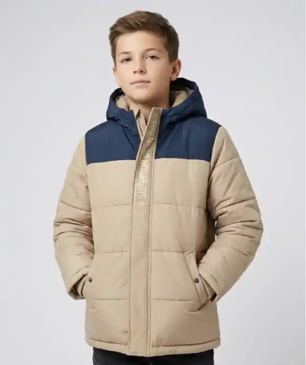 Bild 1 von Steppjacke mit Kapuze, naturfarben