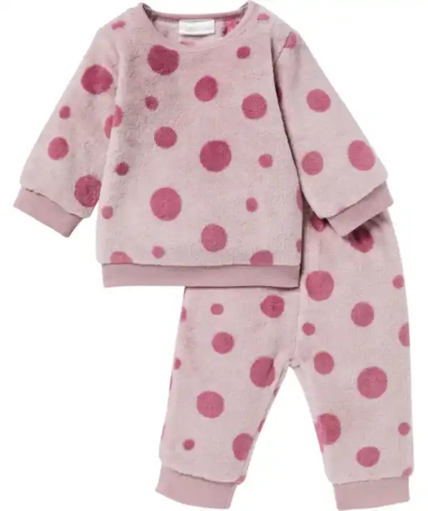 Bild 1 von Newborn Fleecepullover + Fleecehose, hellrosa