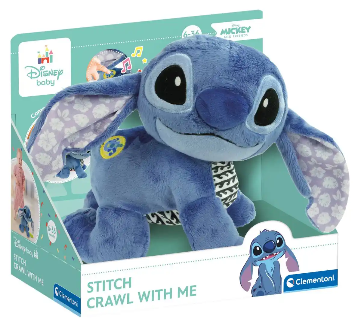 Bild 2 von CLEMENTONI Plüschtier »Stitch« (Krabbel mit mir)