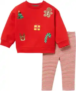 Sweatshirt + Leggings Weihnachten, rot
