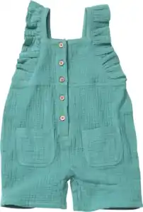 ALANA Overall mit Rüschen aus Musselin, türkis, Gr. 104, 1 St