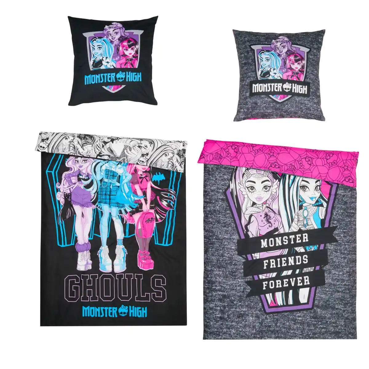 Bild 1 von Renforcé-Bettwäsche-Set »Monster High«, 2-teilig