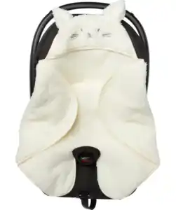 Einschlagdecke mit Klettverschluss, offwhite