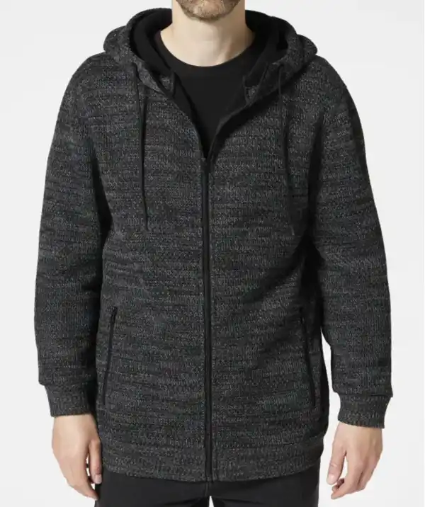 Bild 1 von Strickfleecejacke, anthrazit melange