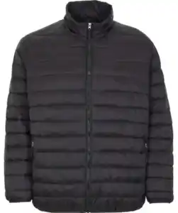 Wattierte Steppjacke, schwarz