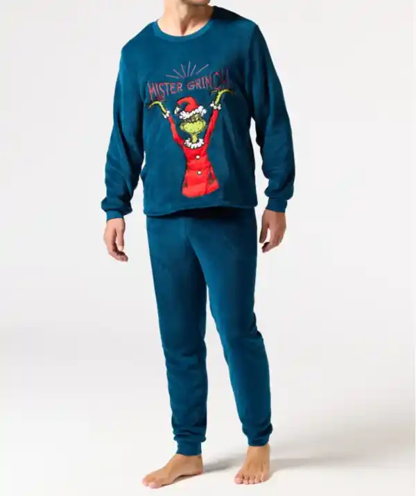 Bild 1 von Grinch Pyjama Weihnachten, dunkelblau