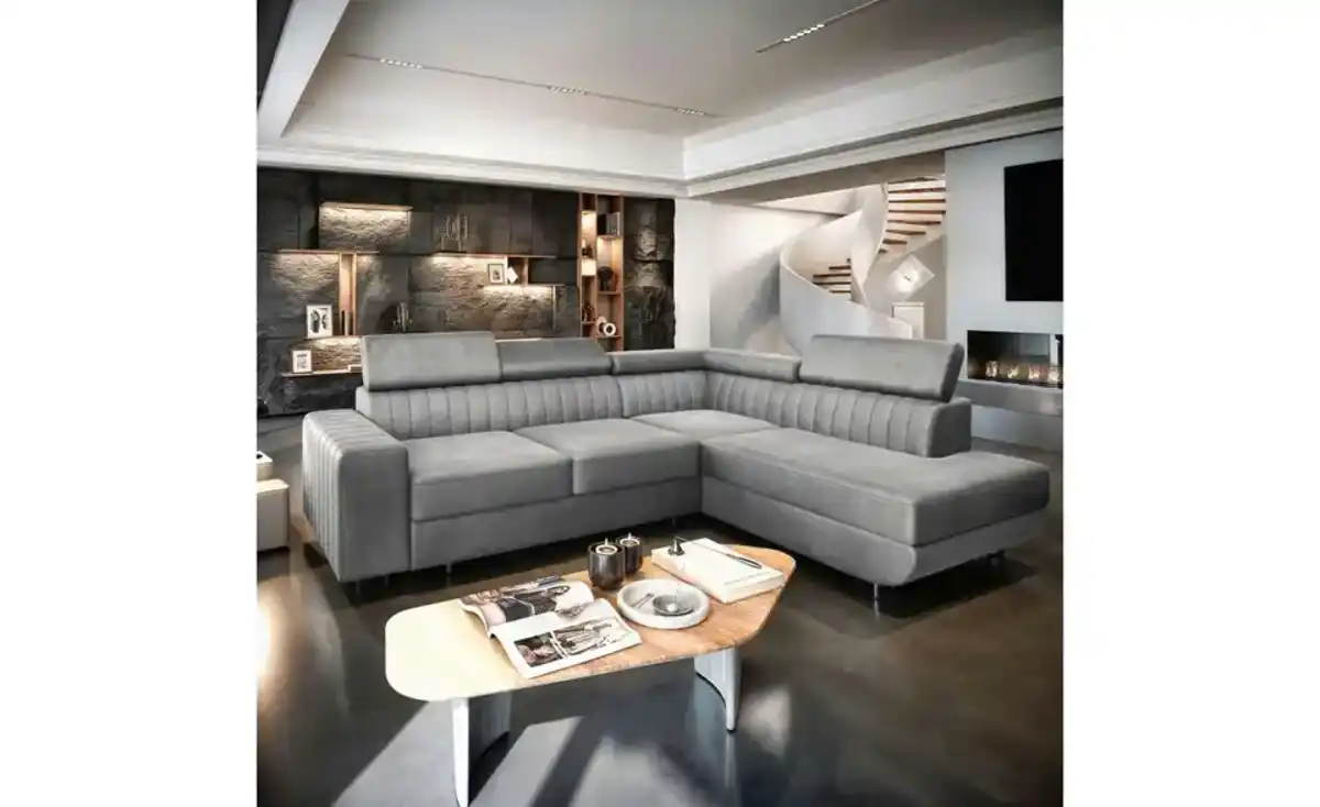 Bild 1 von MASSENO Ecksofa mit Schlaffunktion Nola