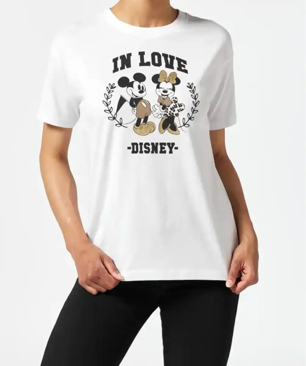 Bild 1 von Mickey and Minnie Mouse T-Shirt, weiß