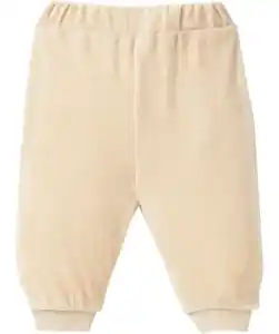 Newborn Velours-Hose, natur melange