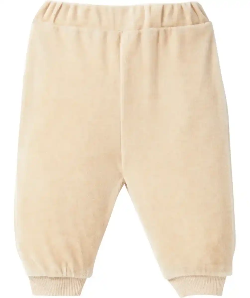 Bild 1 von Newborn Velours-Hose, natur melange