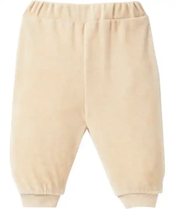 Bild 1 von Newborn Velours-Hose, natur melange