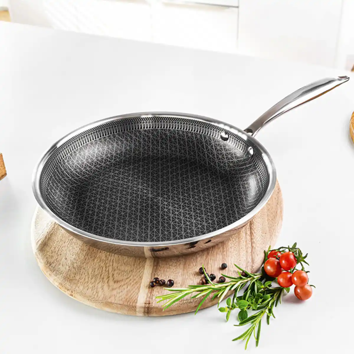 Bild 1 von Ceraflon Elite XXL-Edelstahl-Hybrid-Pfanne "Quantum"