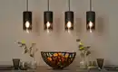 Bild 1 von Trio Pendelleuchte, 4-flammig, Rauchglas schwarz