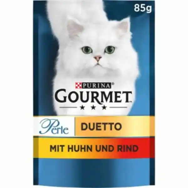 Bild 1 von GOURMET Perle Duetto 26x85g Huhn und Rind