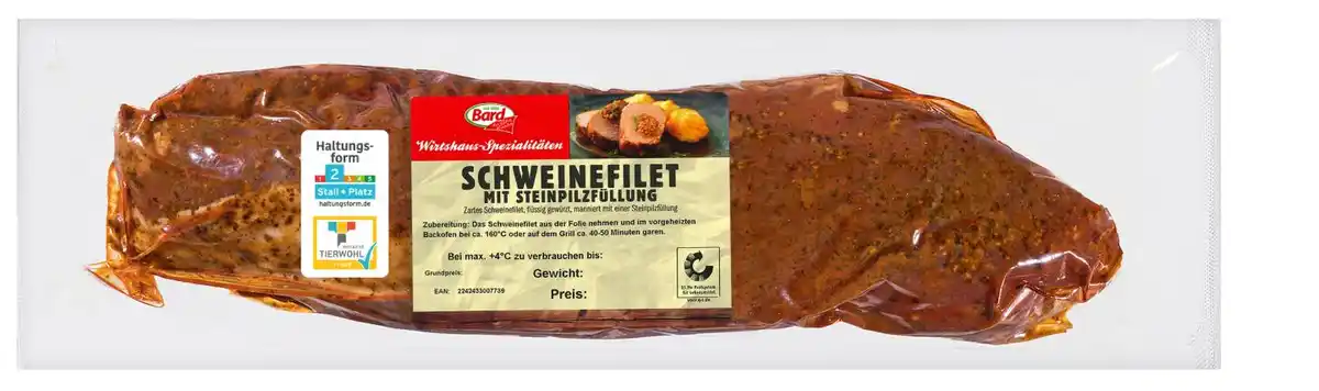 Bild 1 von BARD Schweinefilet mit Steinpilzfüllung, kg
