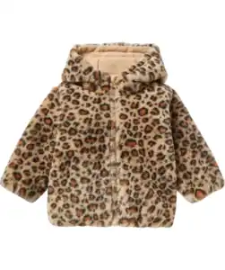 Jacke aus Kunstfell, naturfarben