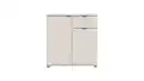 Bild 1 von Kommode mit 1 Schublade beige 80 x 34 cm - GANYMEDE