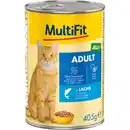 Bild 1 von MultiFit Nassfutter Katze Adult, in Gelee, Lachs 6x405 g
