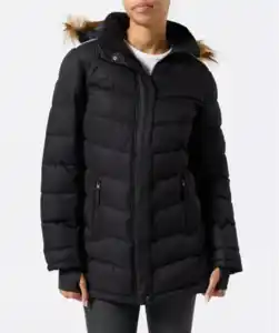 Wasserabweisende Skijacke, schwarz