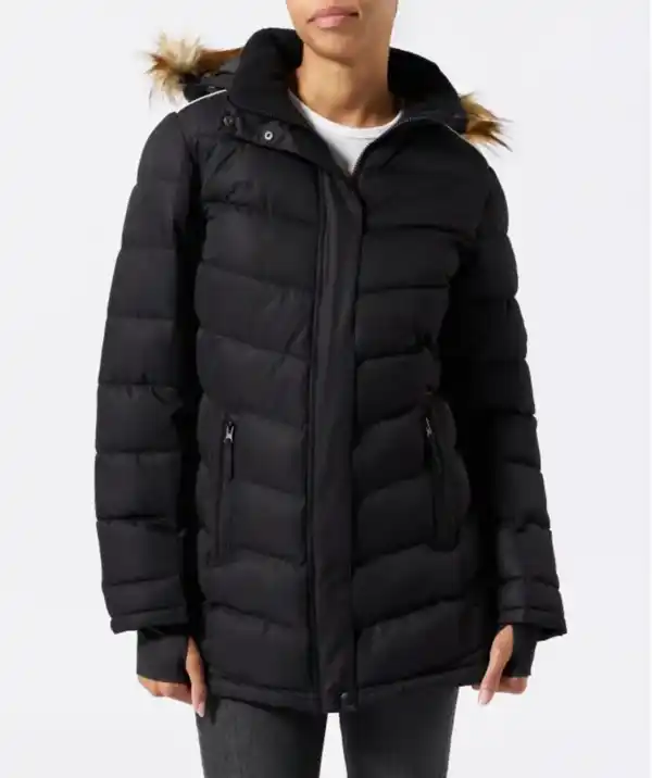 Bild 1 von Wasserabweisende Skijacke, schwarz