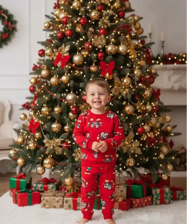 Bild 1 von Sweatshirt + Hose Weihnachten, rot