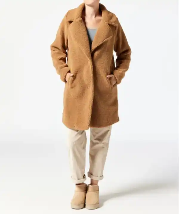 Bild 1 von Teddyfleece-Mantel, hellbraun
