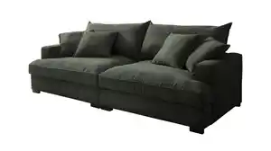 Big Sofa Cord grün - 242 cm - Nosagunterfederung - TRIBECCA